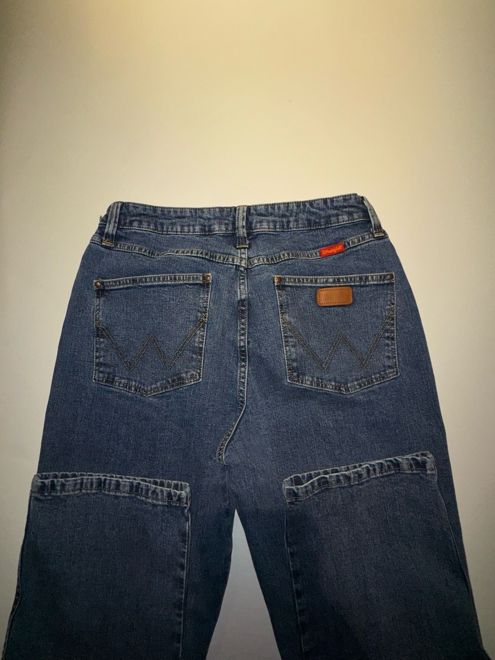Wrangler Men's Dark Blue Slim Straight Jeans with Red Trim - Picture 7 of 10